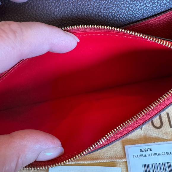 Louis Vuitton Emilie Wallet Cerise Cherry Empreinte Leather Spain w/ COA! - Picture 9 of 16